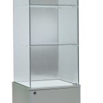 Vetrina Alta con Luci L53xP46xH188 cm Cristalli Temperati OF171DS