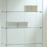 Vetrina Cristalli Temperati 80x40xh180cm LL OF818E Made in Italy