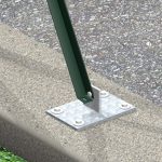 Supporto Zincato Per Fissaggio A Terra Saetta A L (25x25x3)