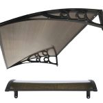 Pensilina Tettoia Modulabile In Policarbonato Alveolare Fumï¿½ L 200 X 100 cm Italfrom