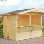 Chiosco In Legno D' Abete Nordico(16mm) - cm 273x190cm - Pavimento Escluso - Italfrom300