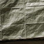 Rotolo 5mt Telone Impermeabile Anti-Pioggia Verde Oliva/Grigio Metallizato - H 400 - Per Copertura Pergola/Gazebo