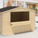 Chiosco In Legno D' Abete Nordico(19mm) - cm 300x200cm - Pavimento Incluso - Italfrom305