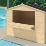 Chiosco In Legno D' Abete Nordico(14mm) - cm 170x175cm - Pavimento Incluso - Italfrom307