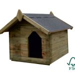 Cuccia Per Cane In Legno Di Pino Silvestre - Italfromdog01 - cm 85x120x85h