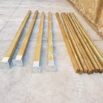 Pergola Da Giardino In Legno Di Pino Impregnato - Mt 3 X 4 X 2,5h - Con Supporti Ad Interrare