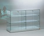 BANCO VETRINA - 143x46x90 cm - CRISTALLI TEMPERATI MADE IN ITALY