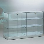 BANCO VETRINA - 143x46x90 cm - CRISTALLI TEMPERATI MADE IN ITALY