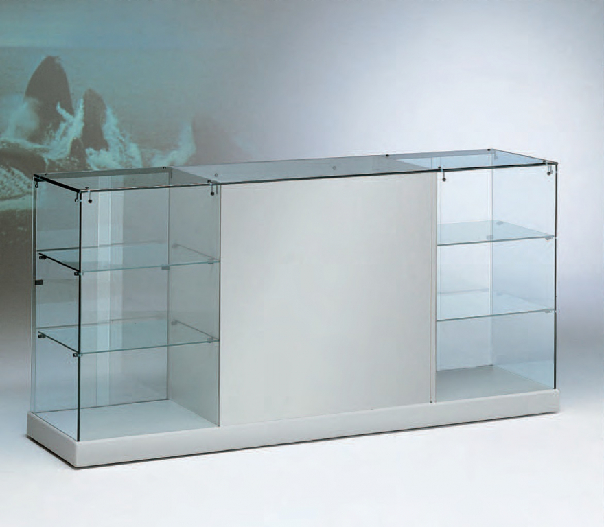 zoom_6797-0-63415148.jpg BANCO VETRINA - 183x46x90 cm - CRISTALLI TEMPERATI MADE IN ITALY - immagine 1