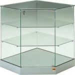 Banco Vendita Vetrina/Angolare L73xP73xH90 cm Cristalli Temperati Ante Battenti art OF92AG