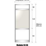 Angolare In Alluminio Per Parete Divisorie - H2550 - Colore Argento Ox Italfrom