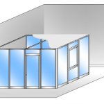 Box Modulare 3 Lati In Alluminio E Vetro Trasparente E Copertura - 4x3 M Colore Marrone Mix - Italfrom