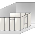 Box Modulare 3 Lati In Alluminio E Vetro Opale - 4x3 M Colore Verde Mix - Italfrom