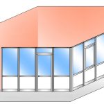 Box Modulare 2 Lati In Alluminio Vetro Trasparente E Bachelite - 4x3 M Colore Bianco Puro Ral 9010 - Italfrom