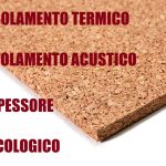 Pannello in Sughero Naturale per Isolamento Termico/Acustico-100x50x3 cm