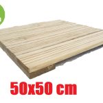 Mattonella In Legno "Decking" Impregnato - Trattato Classe Iv - Dimensioni 50x50x3,8 cm