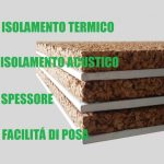 Pannello Accoppiato Cartongesso E Sughero Naturale - 100cm X 120cm - Spessore 52,5 mm - Italfrom