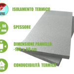 Pannello in EPS con Grafite 'Polistirene Espanso Sinterizzato' per Isolamento Termico -100x50x5 cm