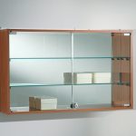 Bacheca con Schienale a Specchio 81x15xh49cm LL OF8050 Made in Italy Colore Ciliegio