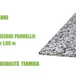 Pannello in Agglomerato di Resina Espansa per Isolamento Acustico-100x100x2 cm