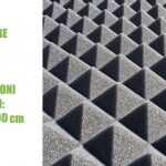 Pannello Piramidale Fonoassorbente in Poliuretano Espanso per Isolamento Acustico - 100x100xH5 cm