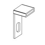 Terminale Dritto Zincato Per Fissaggio Pannello Modulare In Grigliato