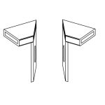 Terminali Per Angolo Zincato Per Fissaggio Pannello Modulare In Grigliato