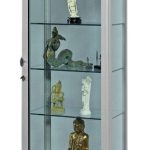 Vetrinetta di Sicurezza Blindata Corazzata a Piani Tutto Vetro H 180 cm x 70 x 45 cm