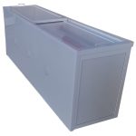 Copri Bidoni In Alluminio E Bachelite Chiusa Scorrevole - 2100x510xh750 mm Colore Verde Mix - Italfrom