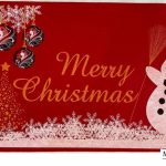 Zerbino Tappeto Neve Natalizio 40 X 67 cm