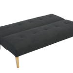 Divano Sofà Bed 165x85x83 cm Senza Braccioli Letto 2 Piazze Italfrom Colore Nero