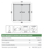 Casetta Da Giardino Ines In Legno D' Abete Impregnata Color Marrone E Essiccato- 400x400 cm - Italfrom 415 - immagine 2