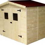 Casetta Da Giardino Eden 2416 In Legno Massello Non Trattato - cm 240x160cm - Italfrom 420