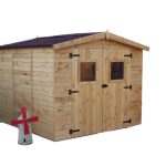 Casetta Da Giardino Eden 2424 In Legno Massello Non Trattato - cm 240x240cm - Italfrom 422