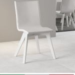 Sedia Trudy Colore Bianca Finiture Gambe Colore Antracite