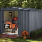 Casetta in metallo, grande volume, simil legno - Tetto a 2 falde ARROW WOODRIDGE  3,10 x 3,70, 11,50 m²