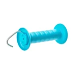 Maniglia blu per cancello recinto elettrico con gancio e molla - immagine 3