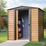 Casetta in metallo, finto legno, Tetto a 2 falde ARROW WOODRIDGE -  1,90 mx 1,50 m, 2,80 m²