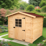 casetta tavole ad  incastro, 28 mm, senza pavimento2,00 X 2,00 m