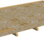 Pavimento  : travetti trattati per immersione,  classe II,  sezione 70 x 40 mm, spessore OSB 12 mm 4,0 X 4,0 m   4,0 X 4,0 m