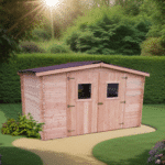 Casetta tavole ad incastro spessore 28mm, senza pavimento, in legno douglas , garanzia 5 anni3,0 x 3,0 m