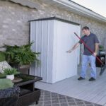 Casetta in metallo, spazio speciale ristretto,  1,70 x 0,90 m, 1,50 m²