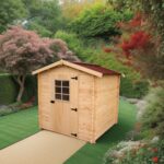 casetta tavole ad incastro 20 mm, con pavimento 1,95 X 1,95 m