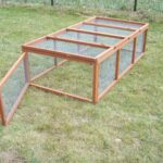 Conigliera in legno, senza tetto, 1,62m2, per 4-5 animali 180 x 90 x 48 cm