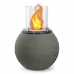 Camino a bioetanolo braciere da giardino da terra per interno esterno BOTTICELLI Verde Salvia d.40 x h54