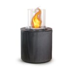 Camino a bioetanolo braciere da giardino da terra per interno esterno MODIGLIANI Ghisa Grigio d.36 x h56