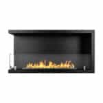 Camino a bioetanolo da incasso ad angolo biocamino angolare 90x45 SUTRI 90 SX