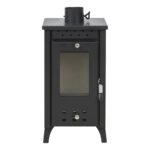 Stufa A Legna Matilde Nera potenza 7,7 Kw L33xp38,5xh74