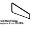DIVISORIO TRAPEZOIDALE PER RIPIANO PROFONDITA' 60 cm per scaffali componibili