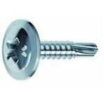 Viti Testa Rondella Zincate Punta Trapano - Accessori per Cartongesso - (Ø 4,2 X 13 mm) - CONF. 1000 PZ